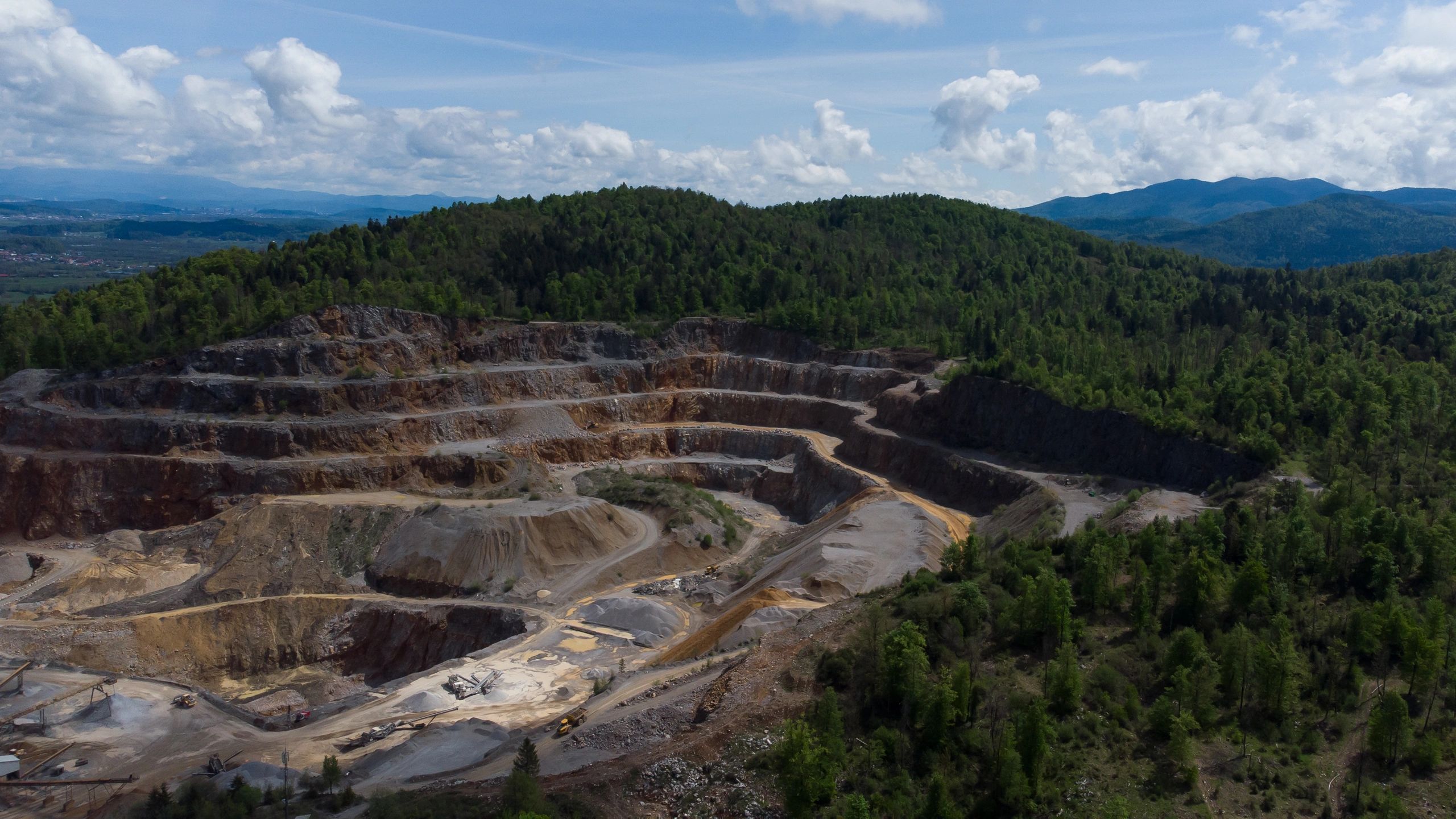 Mining site landscape